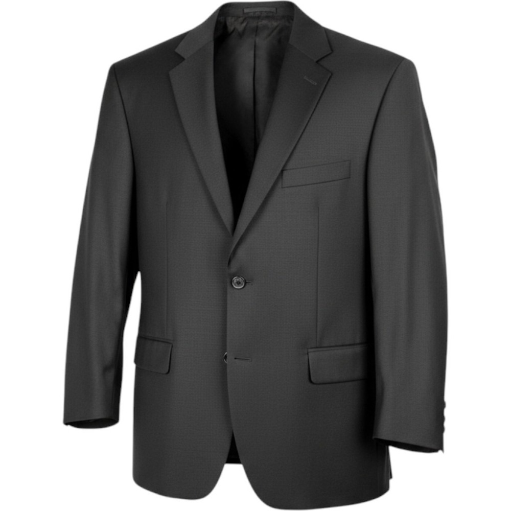 Ralph Lauren Dillard's Wool Blend Blazer Suit Jacket 44S Black 2 Button Career